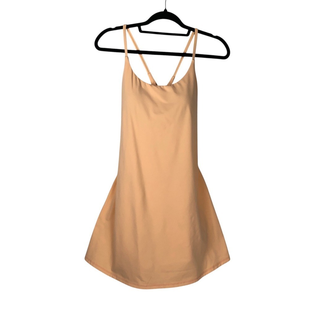 Halara SoftlyZero Plush Backless Active Dress Size M Apricot Sherbet Active - Picture 2 of 12